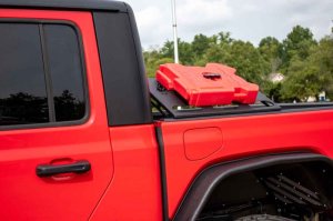 Jeep Gladiator JT Truck Bed Storage Rack - Fishbone Offroad - Powder Coated - Black - `20-`27